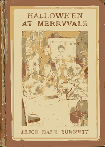 Halloween op Merryvale boek cover vector afbeelding